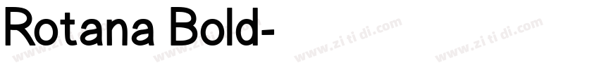 Rotana Bold字体转换